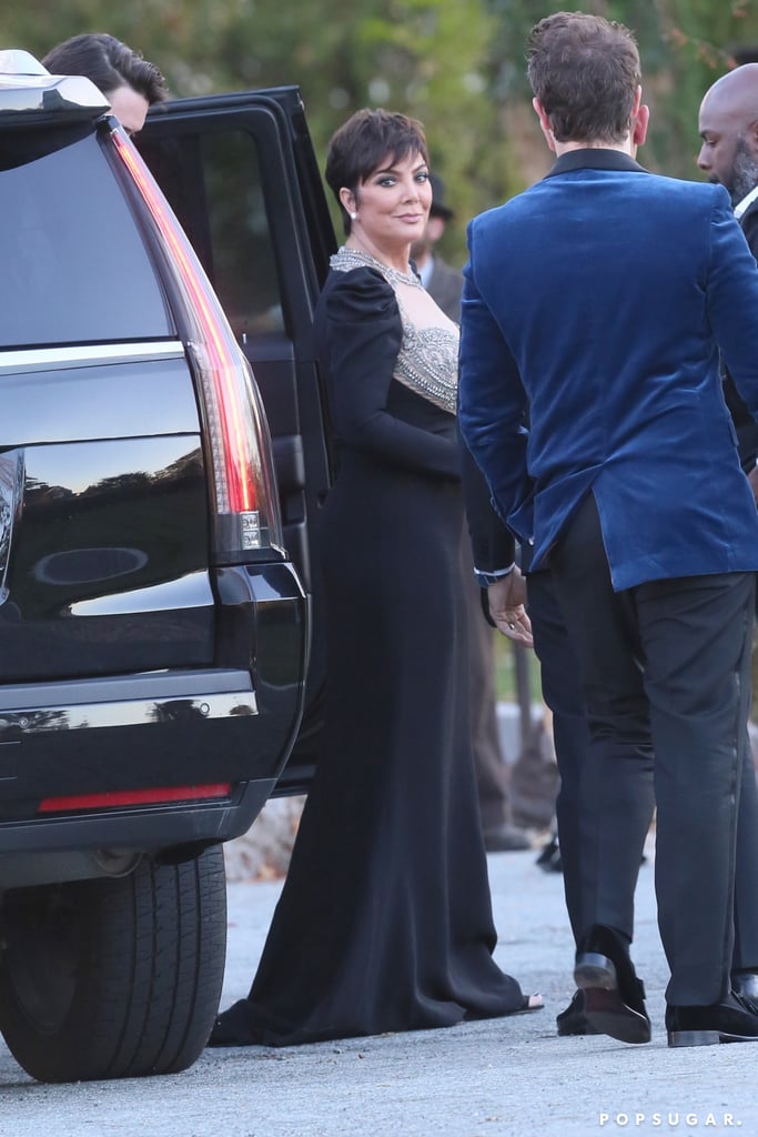 Kris Jenner and Corey Gamble at Jennifer Lawrence and Cooke Maroney's Wedding
