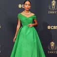 Yara Shahidi Wears the Most Sophisticated, Off-the-Shoulder Dress — in Electric Green