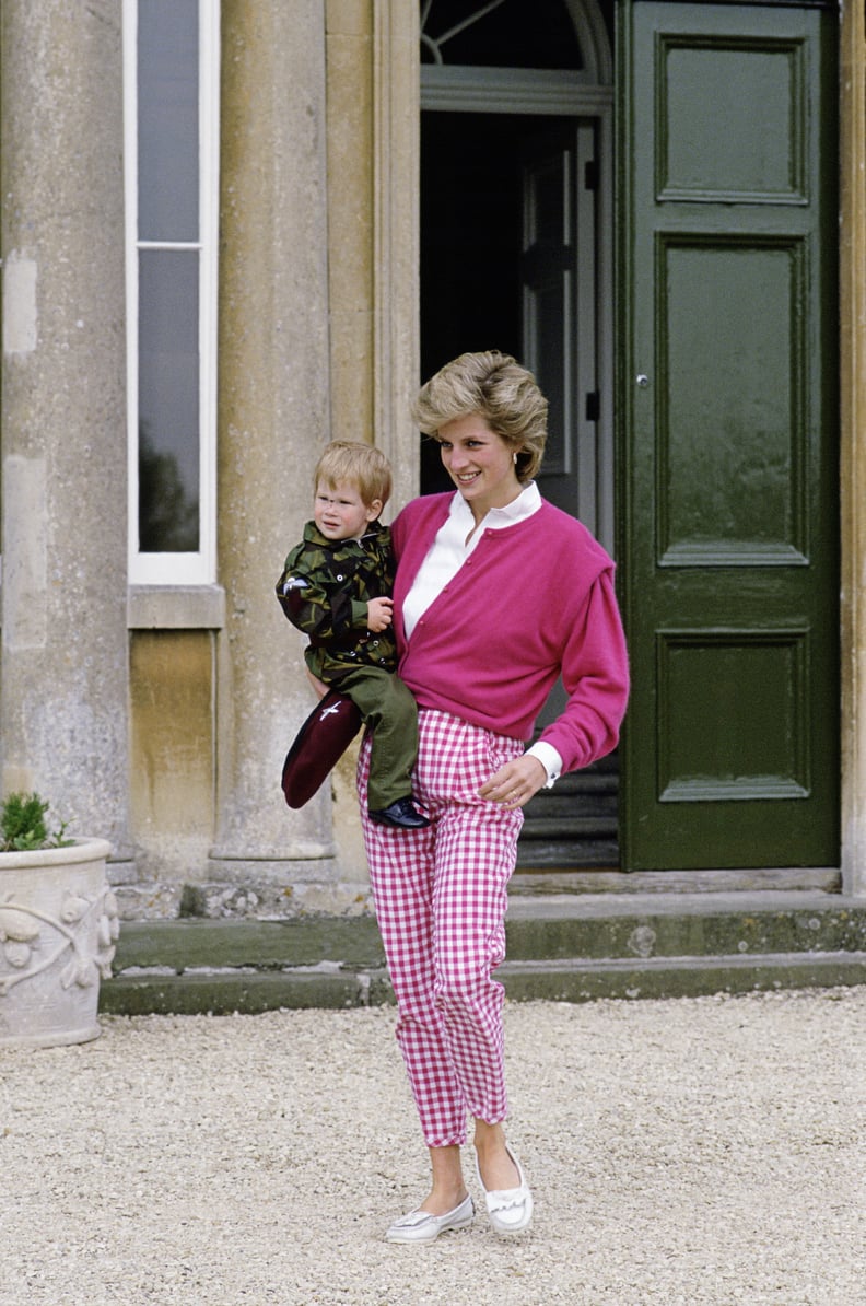 Princess Diana's Pink Sweater and Plaid Pants