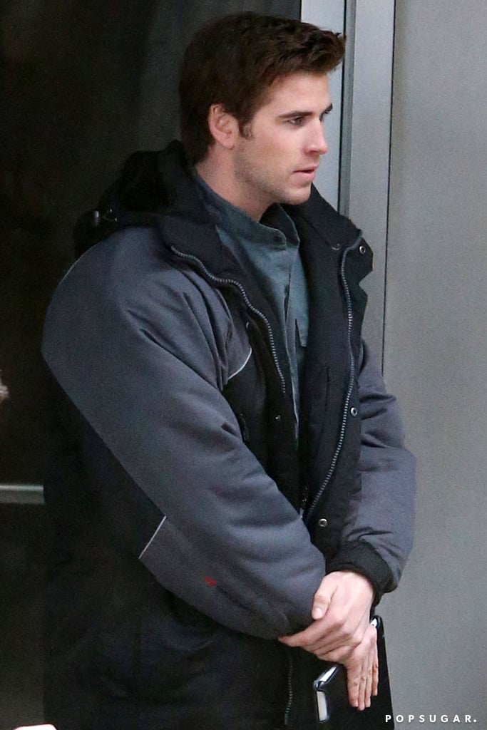 Jennifer Lawrence on the Set of Hunger Games Mockingjay
