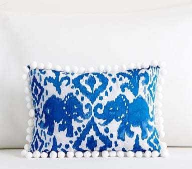 Reversible Tons of Fun Ikat Pillow