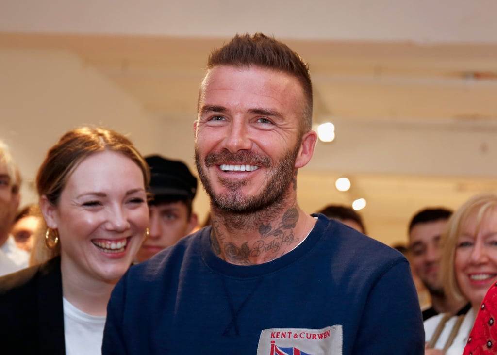 David Beckham at London Fashion Week Men's 2018