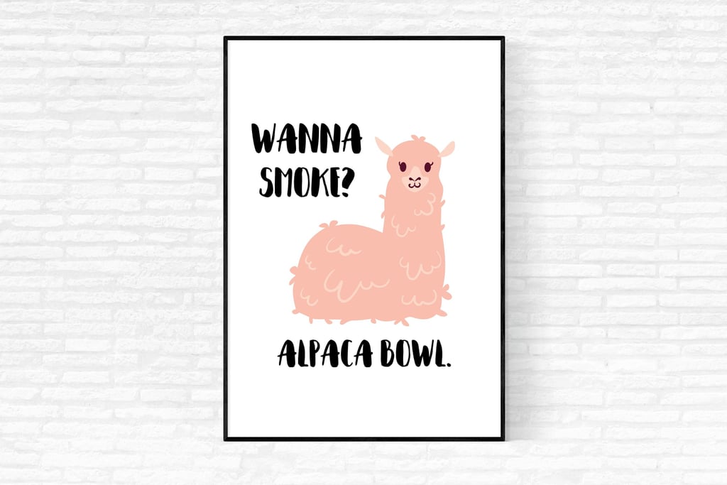Alpaca Bowl Print