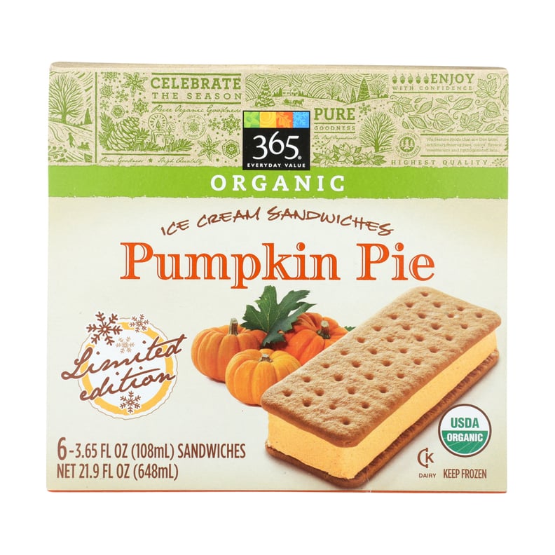 Organic Pumpkin Pie Ice Cream Sandwiches