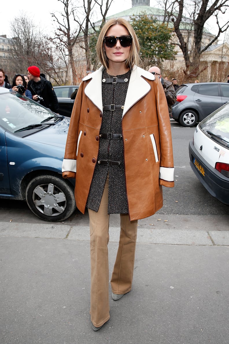 If Your Lightweight Layer Buckles Up, Top Off Your Winter Look With an Open Shearling Coat