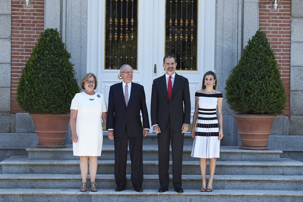 Queen Letizia Wearing Clear Heels June 2017