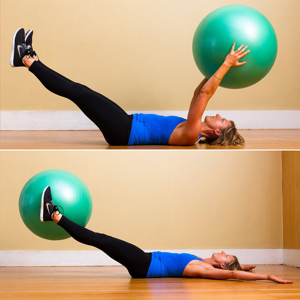 Ball Pass Best Stability Ball Exercises POPSUGAR Fitness Photo 10