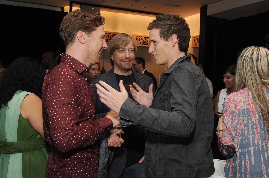 Eddie Redmayne and Benedict Cumberbatch had a chat at the Toronto International Film Festival in September 2014.