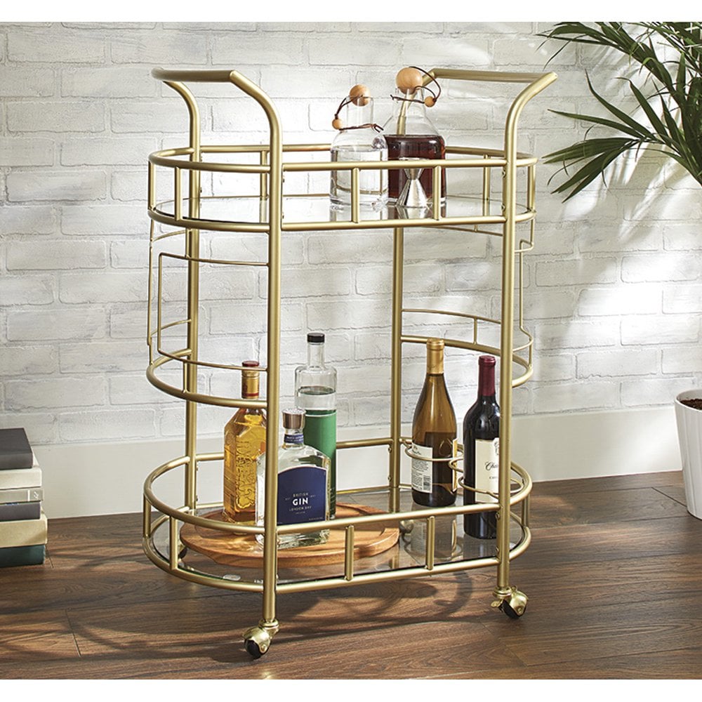 Better Homes & Gardens Fitzgerald 2-Tier Bar Cart