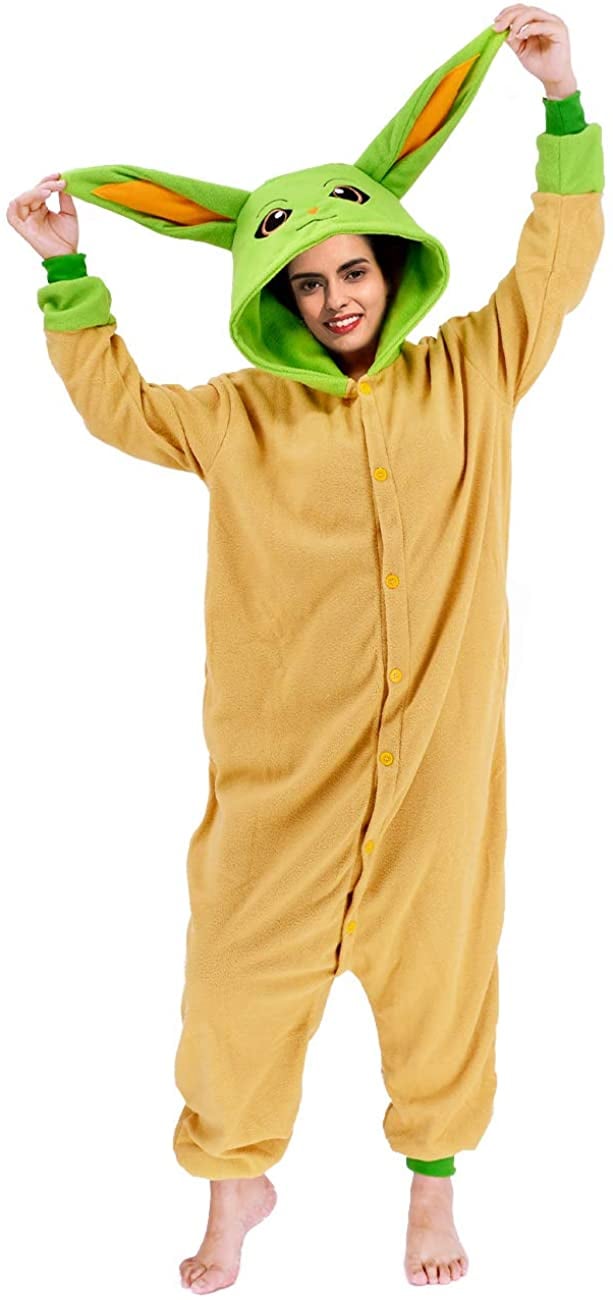 Yoda Onesie Best Onesies For Adults to Wear on Halloween 2020