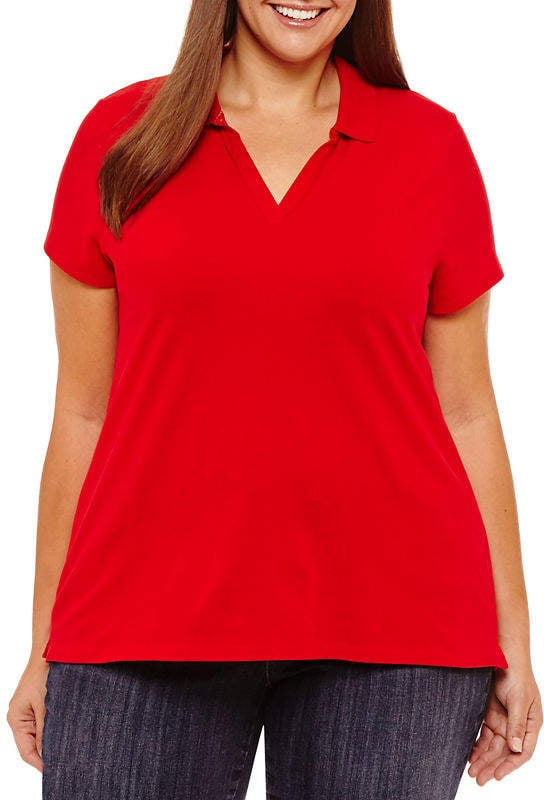 St. John's Bay Short Sleeve Polo