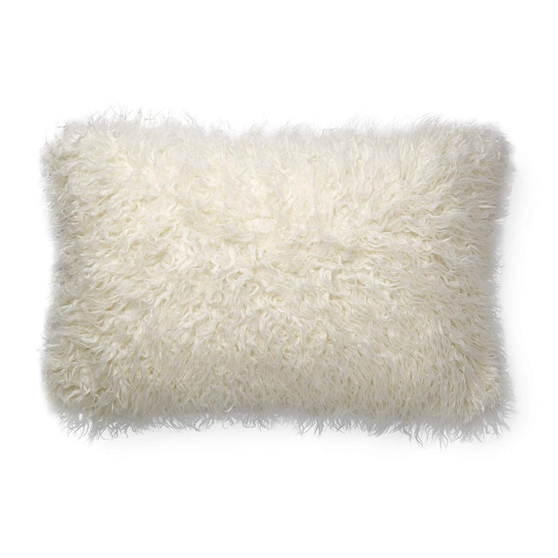 Now House by Jonathan Adler Faux Mongolian Fur Lumbar Pillow