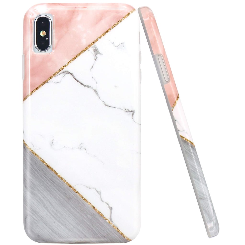 Jaholan Pink Geometrics With Marble Design Case