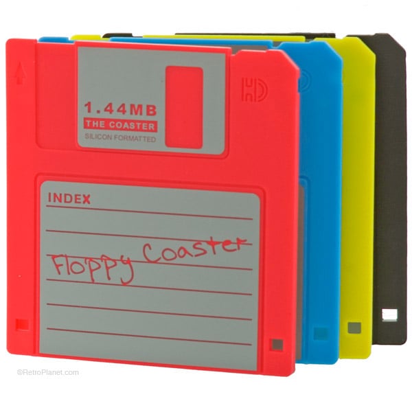 Floppy Disk Coasters ($7)