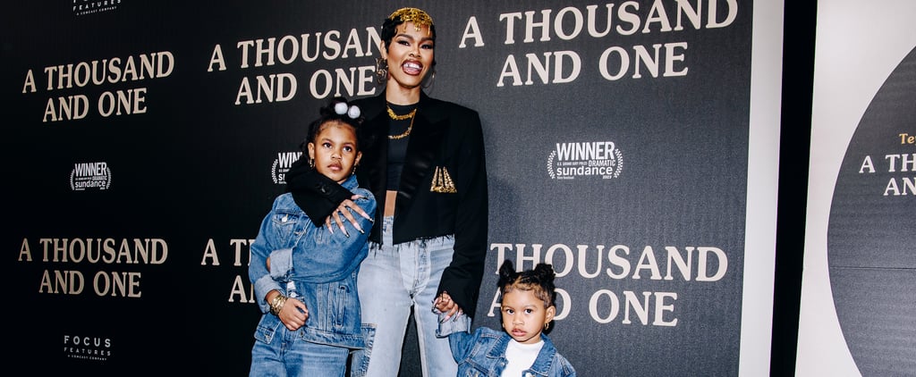 Teyana Taylor and Her Kids at A Thousand and One Premiere