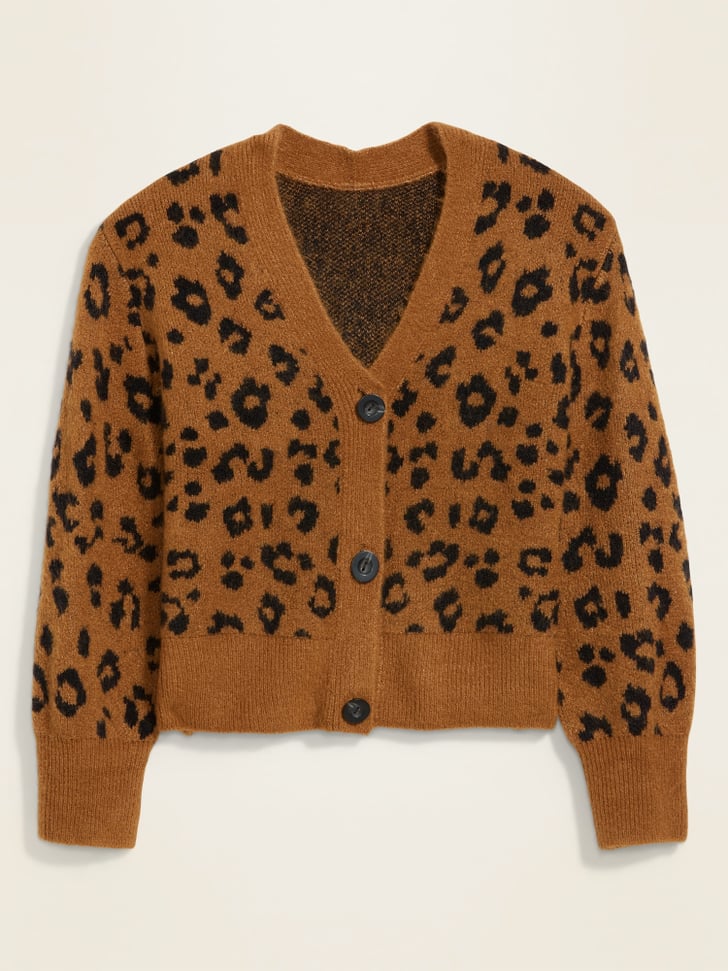 old navy leopard print sweater