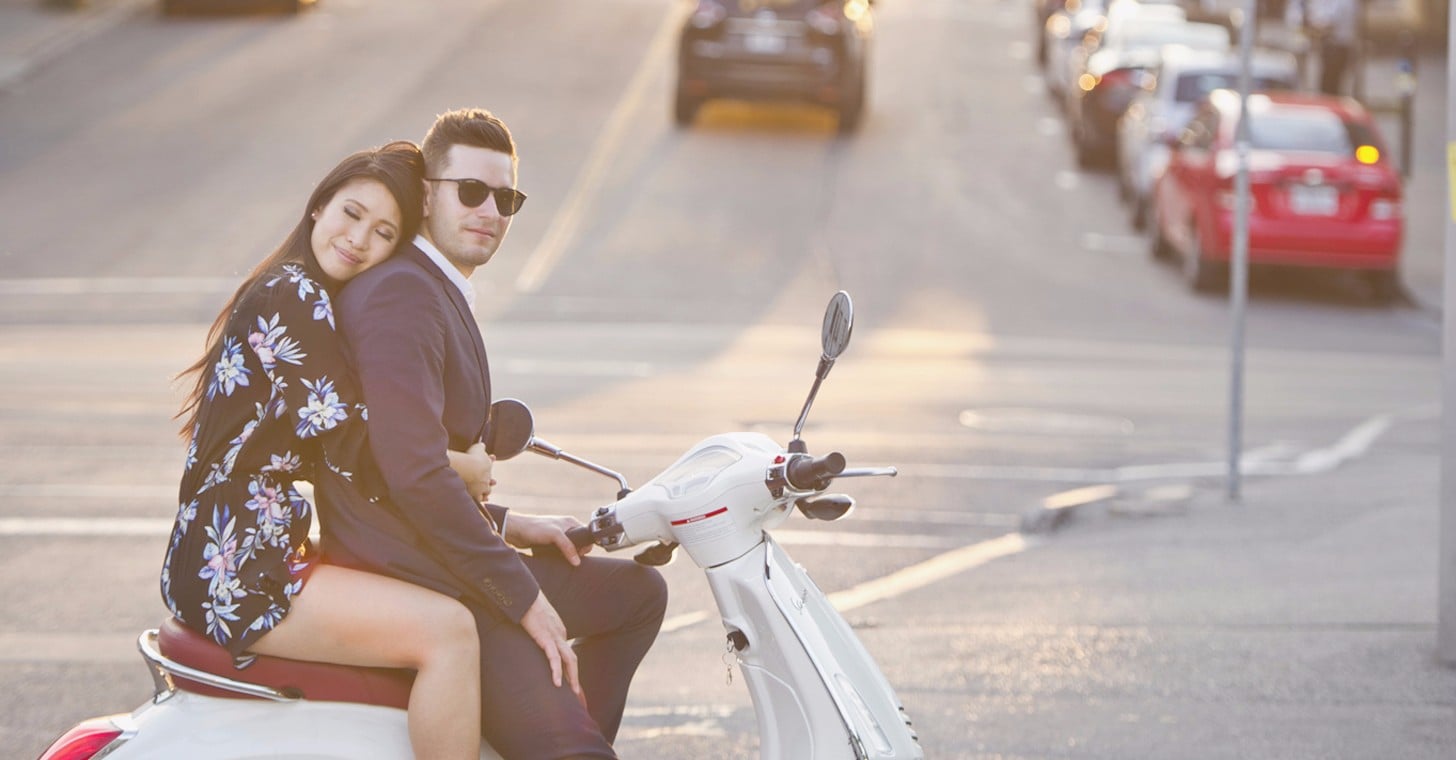 Vespa Engagement Shoot | POPSUGAR Love & Sex