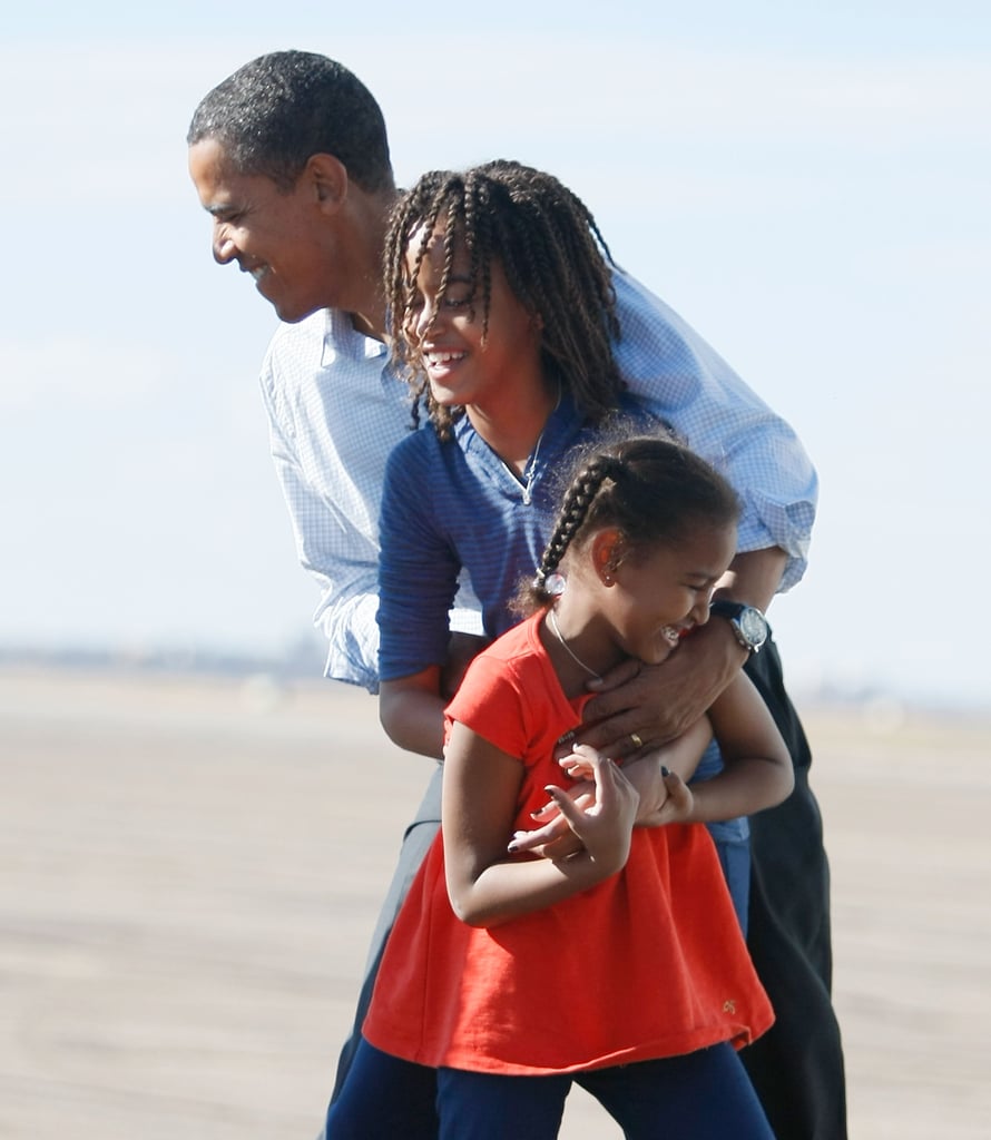 Barack Obama Cute Moments With Sasha and Malia