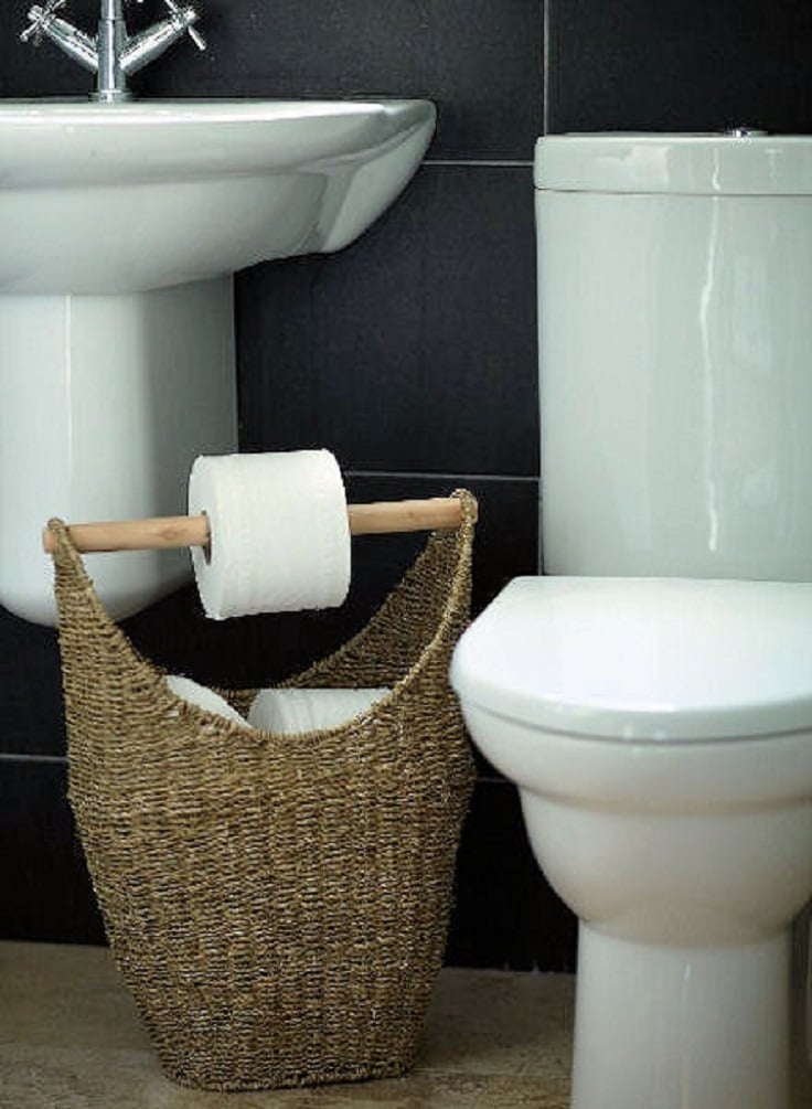 Clever Toilet Paper Storage