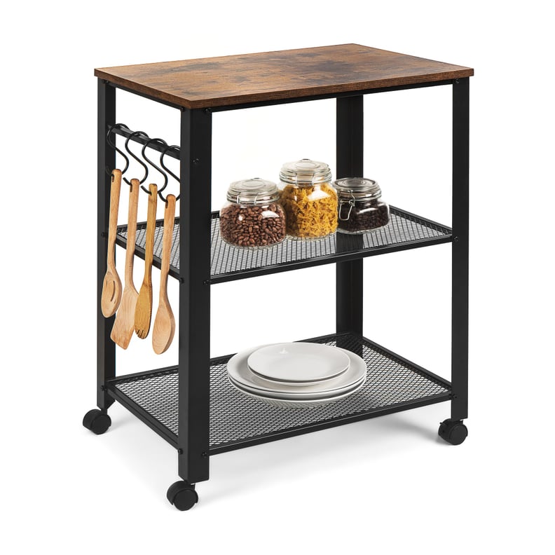 Rolling Serving Cart: Best Choice Products 3-Tier Microwave Cart Rolling Utility Serving Cart