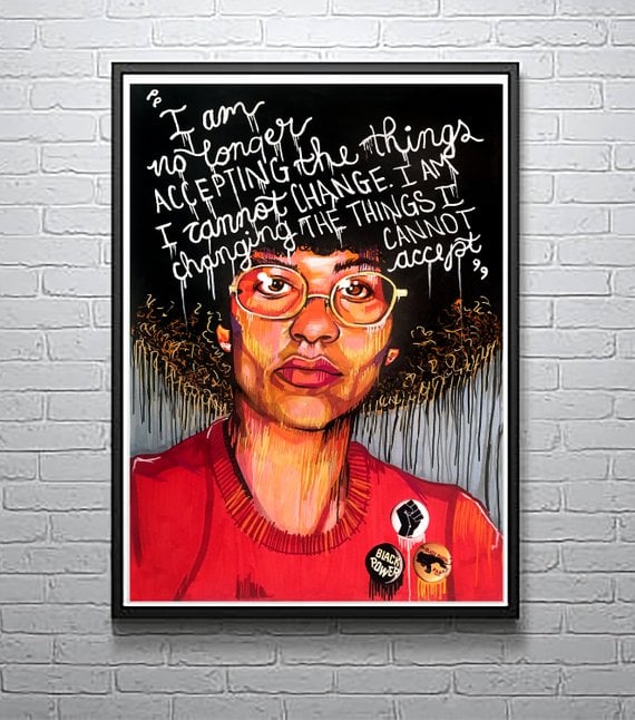 Angela Davis Print | Famous Women in History Gifts | POPSUGAR Love UK