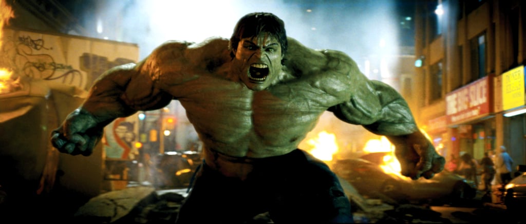 Our first impression of the Hulk in The Incredible Hulk? Definitely a mean, green rage machine.