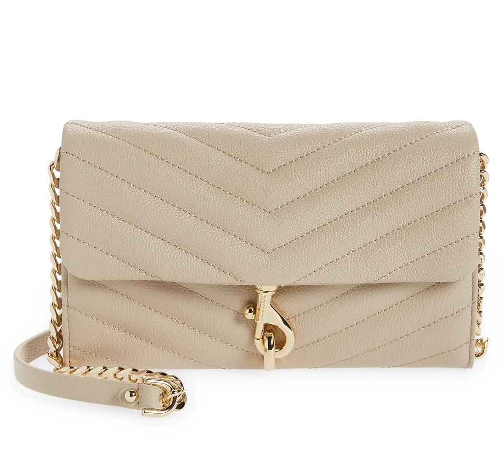 Rebecca Minkoff Edie Quilted Leather Wallet on a Chain