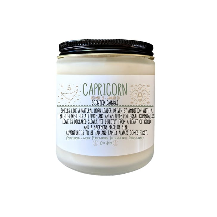Capricorn Zodiac Candle These Zodiac Sign Candles Have Scents Perfect For Each One POPSUGAR