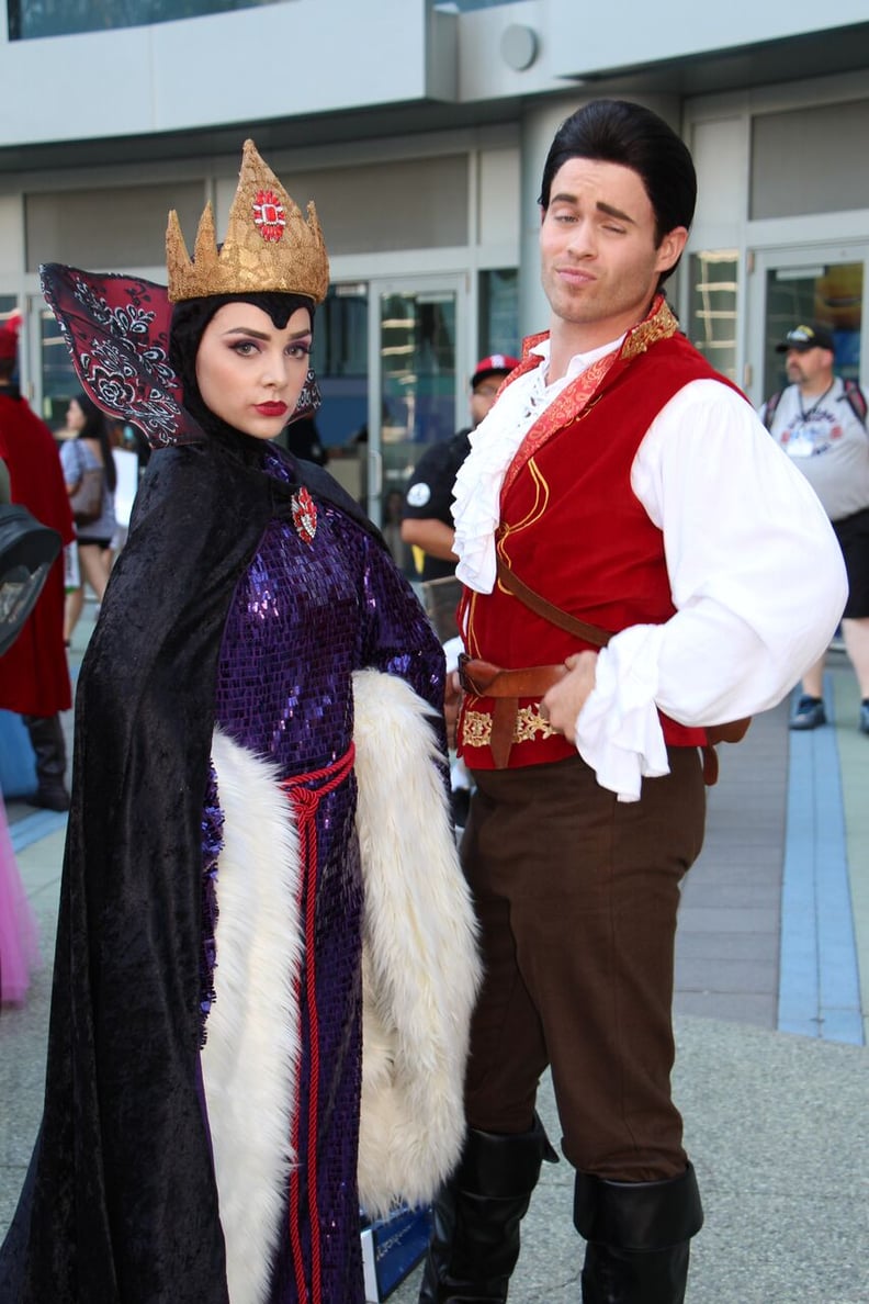 The Evil Queen (Snow White) and Gaston