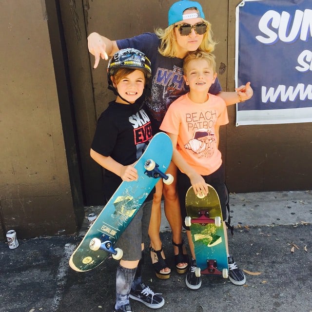 She was "just your typical proud skate mom" in May 2015. Britney
