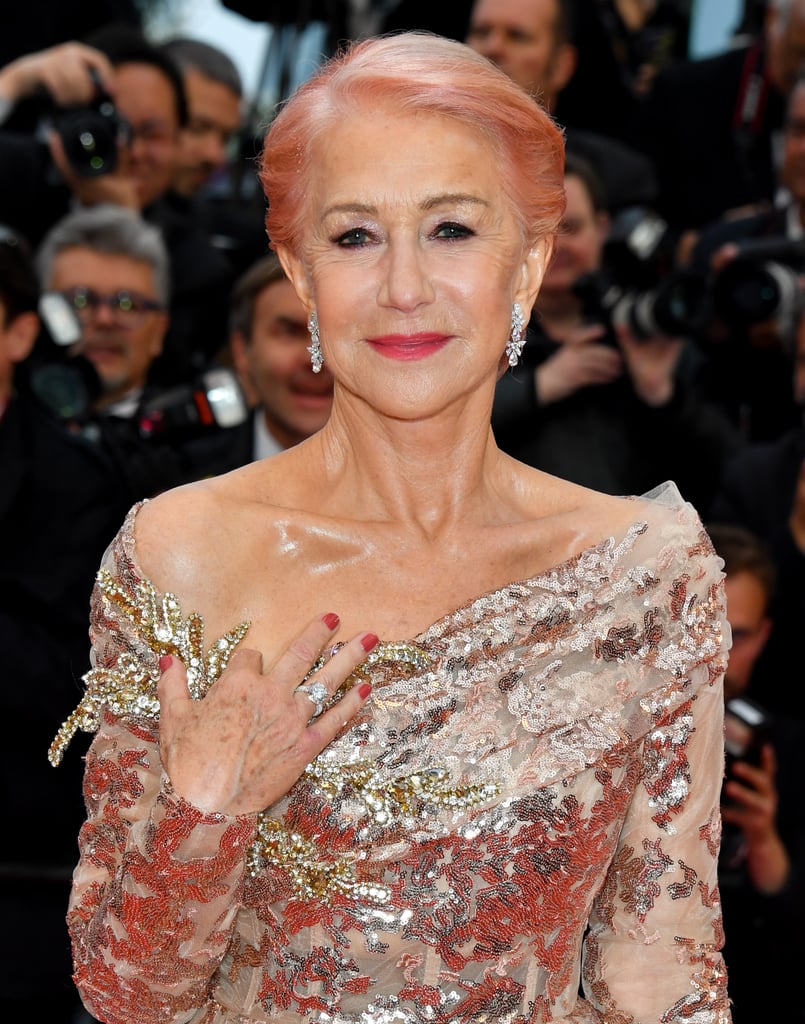 Helen Mirren Pink Hair at Cannes Film Festival