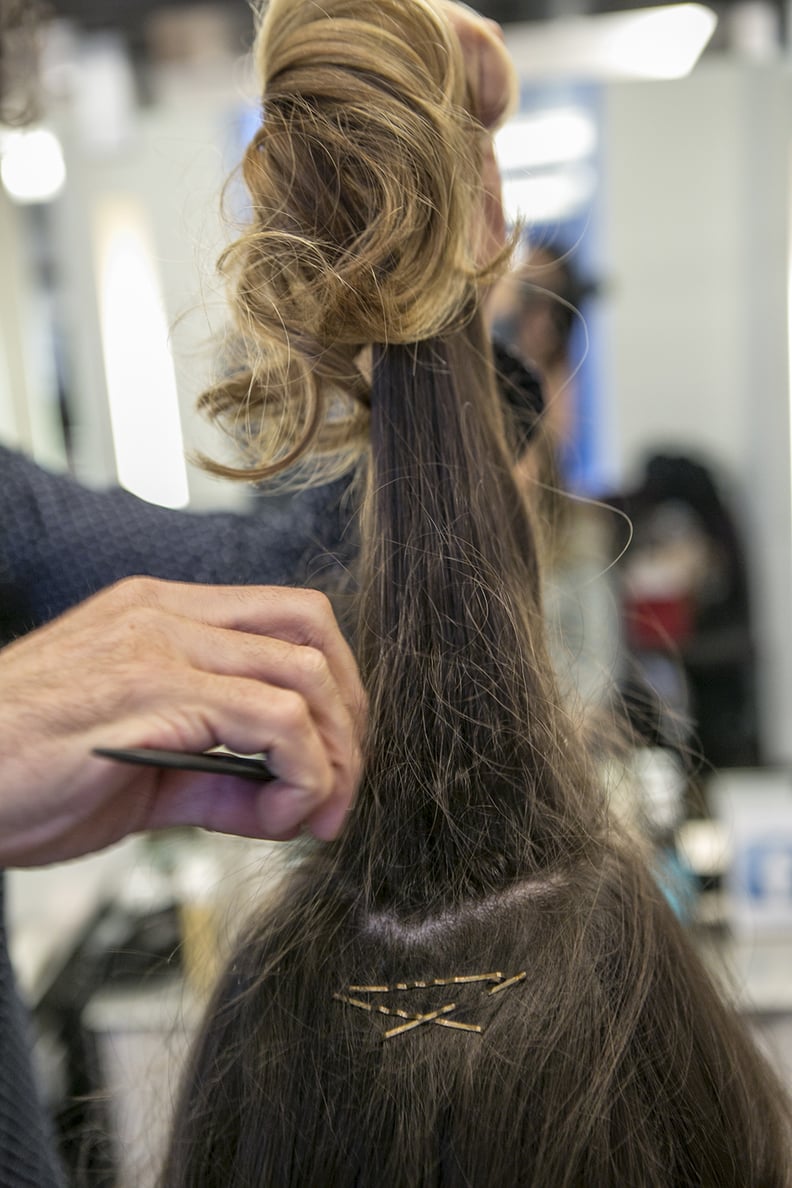 Step Two: Half-Back Hair For the Reception