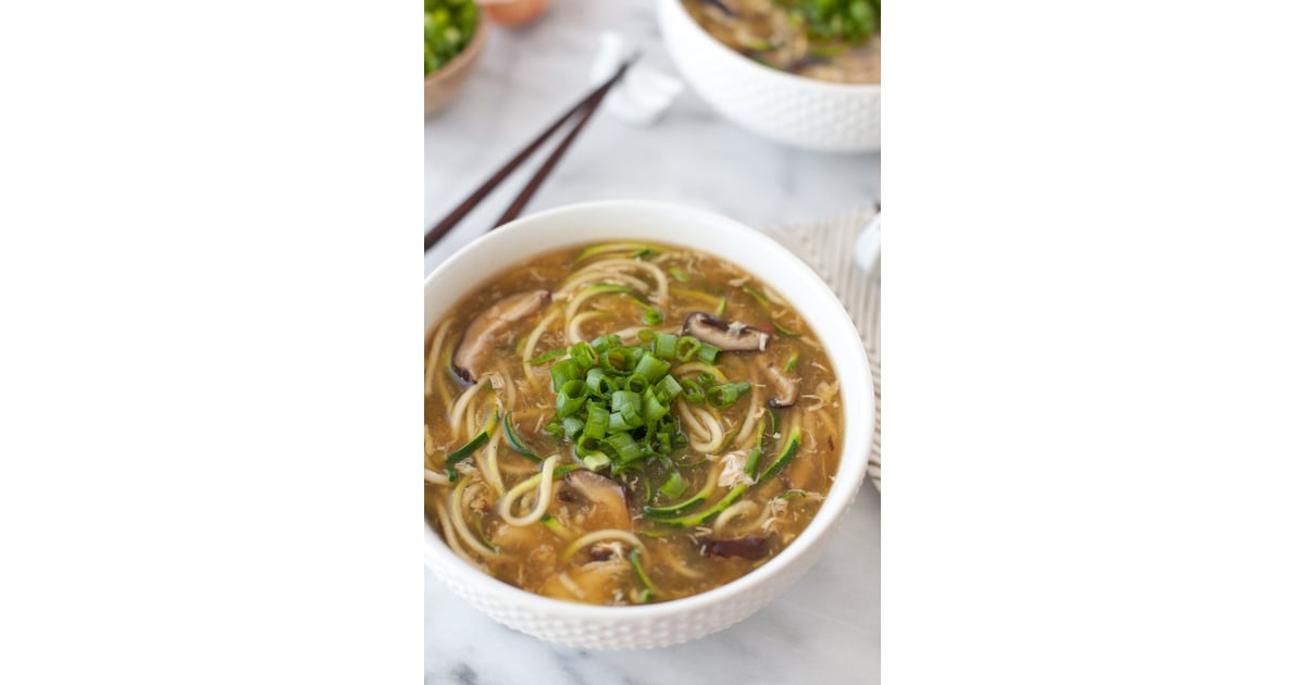 Zucchini Noodle Egg Drop Soup OnePot and OnePan Summer Recipes