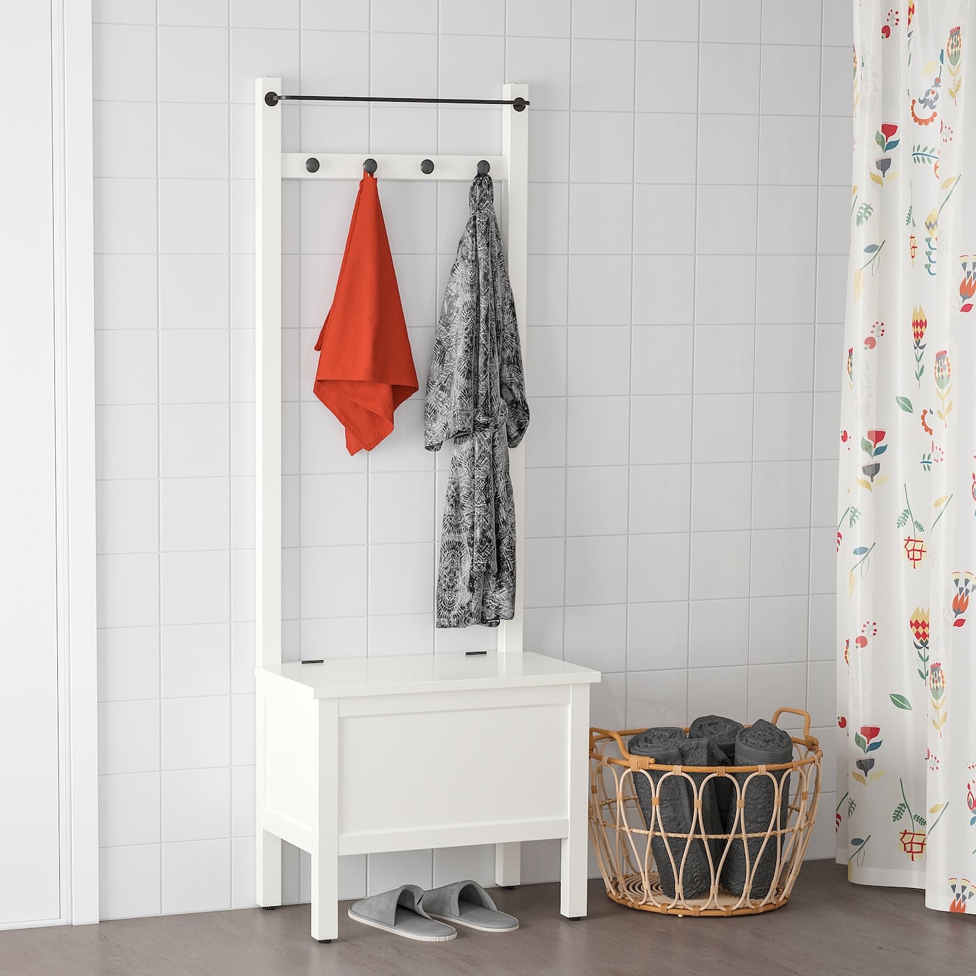 Hemnes Storage Bench With Towel Rail 50 Genius Bathroom