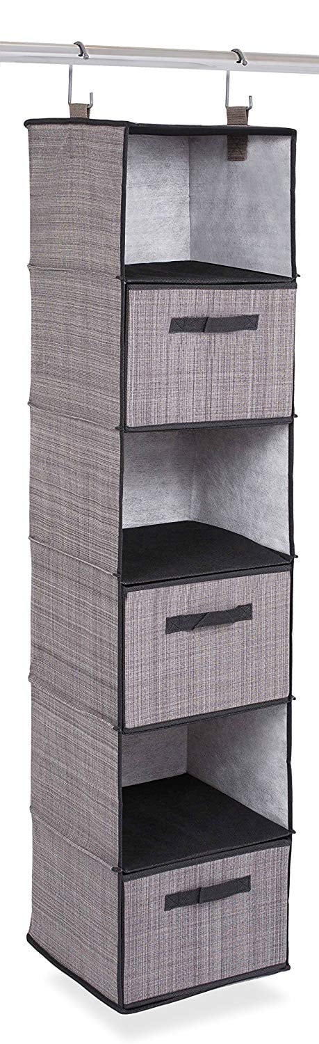 Hanging Closet Organizer Storage Shelves 15 Shelf College Dorm Room  Organization