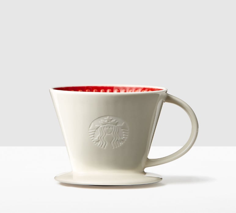 Red and White Pour-Over Cone ($11, originally $16)