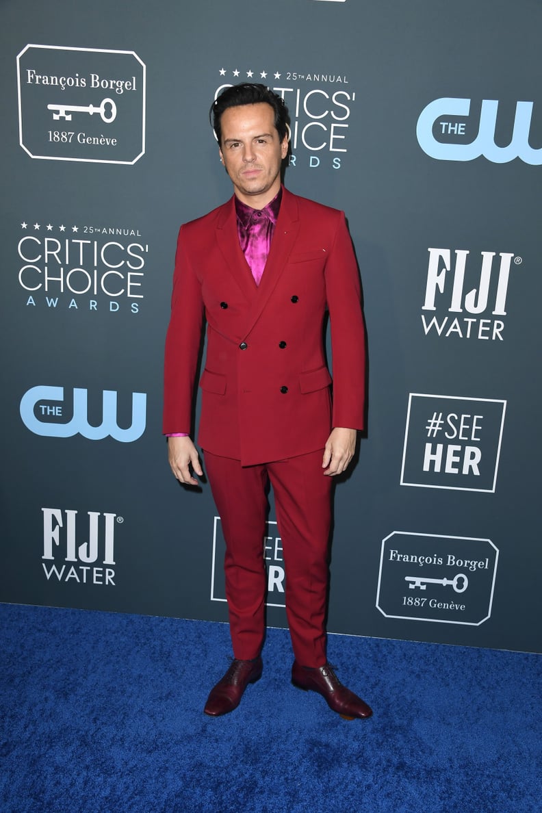 Andrew Scott Wearing Valentine's Day Colors at the Critics' Choice Awards