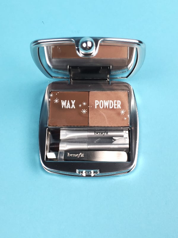 The product is still as fabulous as the original, which comes with a mini angled brush for precision, tweezers to shape your brows, plus the wax and powder for filling them in.