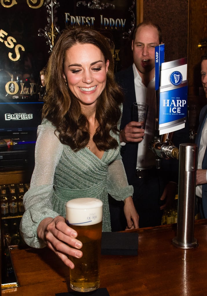 Prince William and Kate Middleton Serve Beers in Belfast