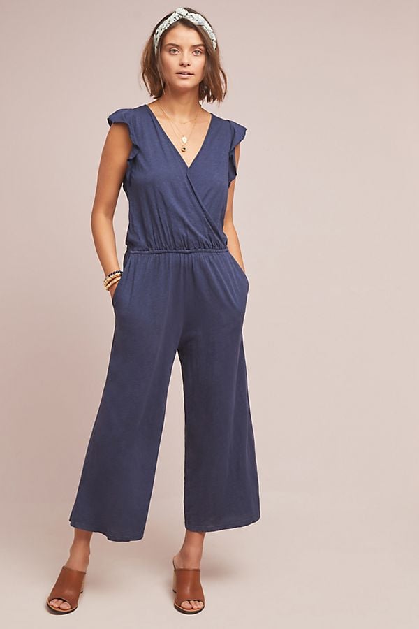 Wynonna Flutter-Sleeved Jumpsuit