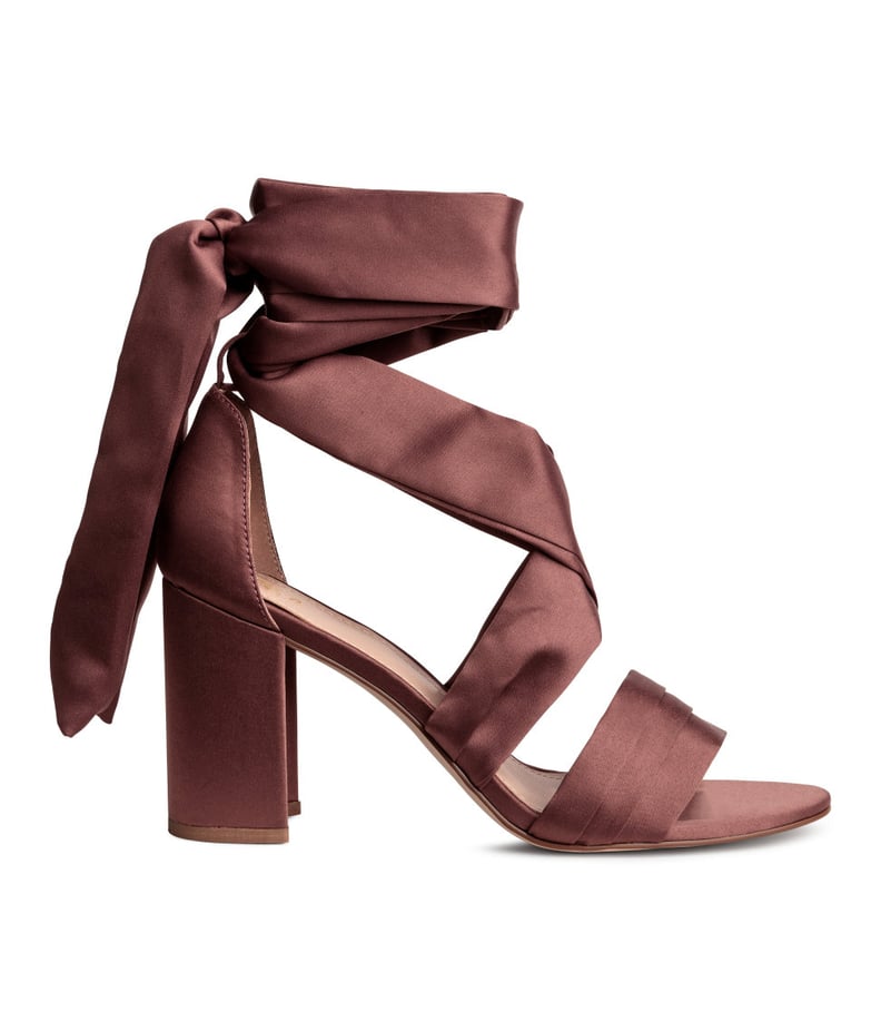 H&M Sandals With Ankle Tie