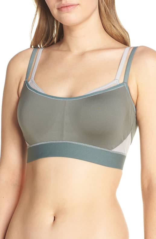 P.E Nation Athletic Colorblock Open Back Sports Bra Activewear