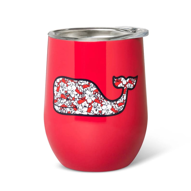 Hibiscus Whale Lidded Wine Glass