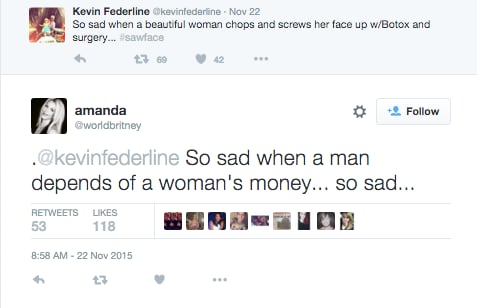 Kevin Federline Tweets About Beyonce 2015