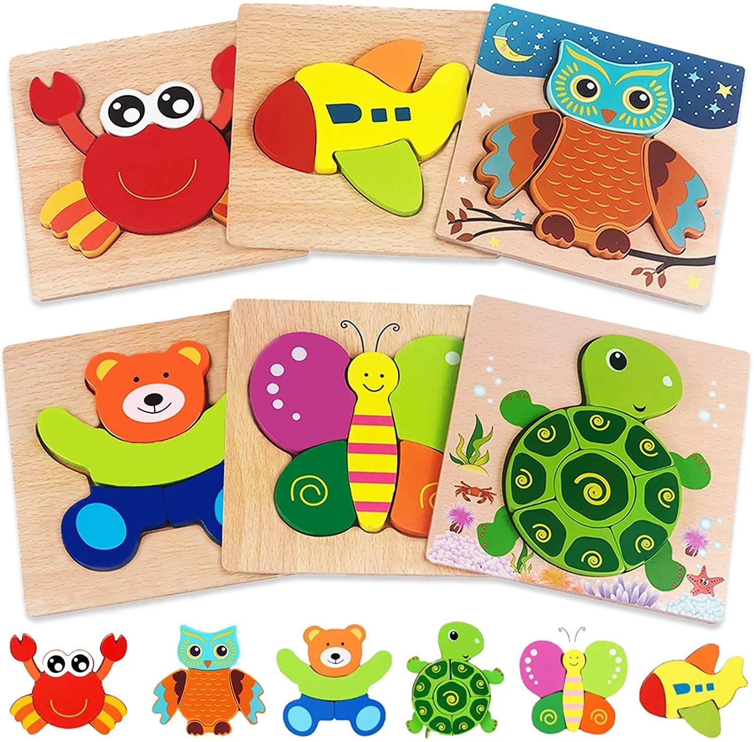 Hrayipt Store Wooden Puzzles for Toddlers