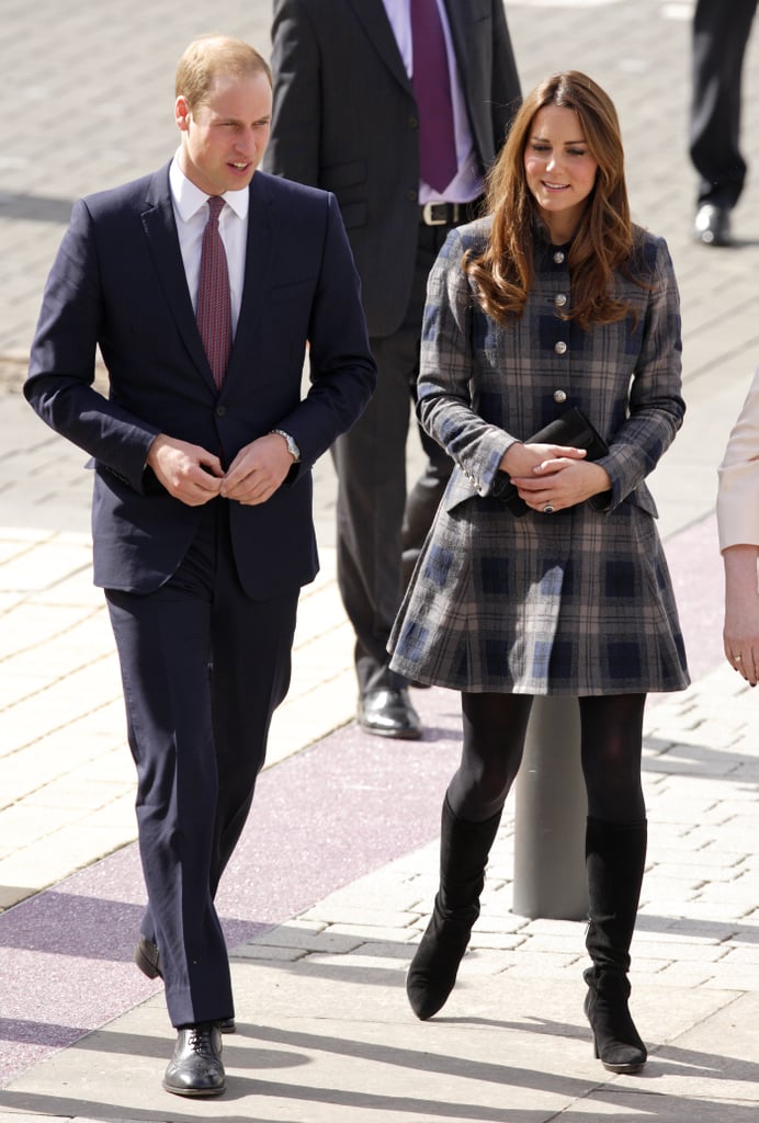 Kate Middleton and Prince William linked up in Glasgow, Scotland, on April 4 to tour a new sporting arena.
Kate Middleton and Prince William linked up in Glasgow, Scotland, on April 4 to tour a new sporting arena.