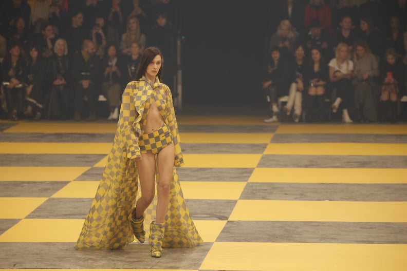 Bella Hadid Walking the Off-White Runway at Paris Fashion Week Womenswear Fall/Winter 2019/2020