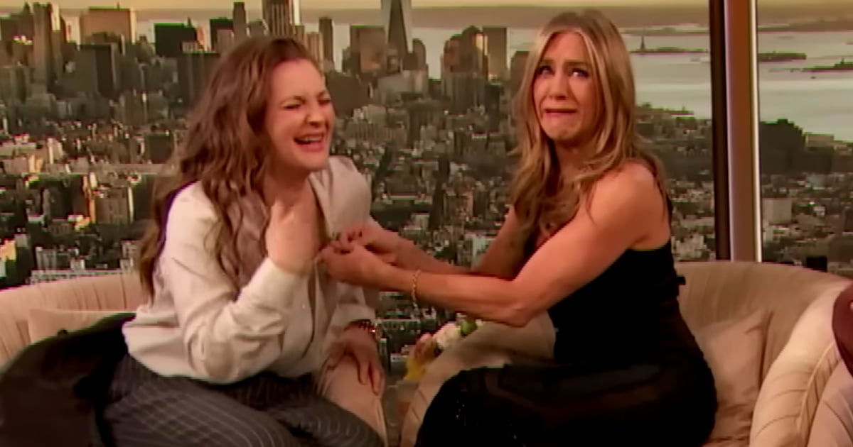 Jennifer Aniston Helps Drew Barrymore Through First Hot Flash on Air: 
