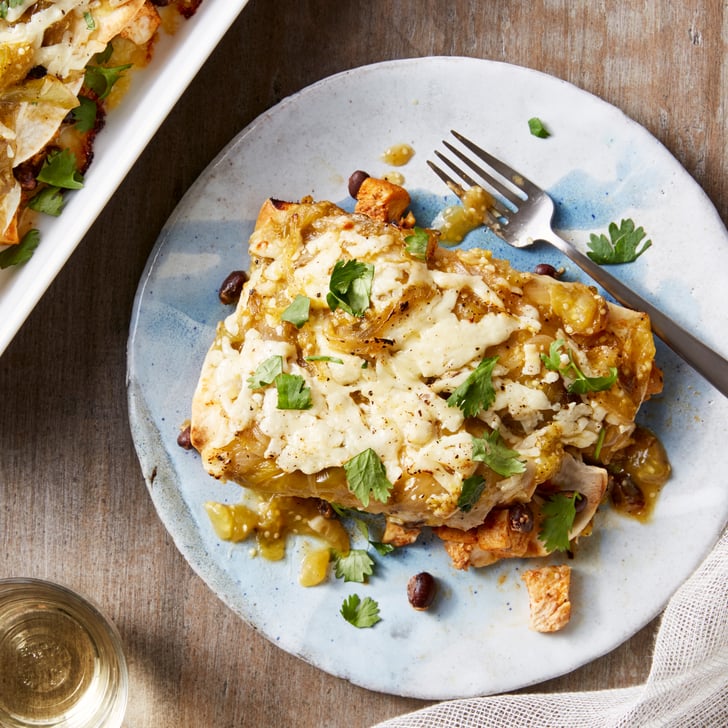 Cheesy Chicken and Black Bean Enchiladas With Salsa Verde Best Blue