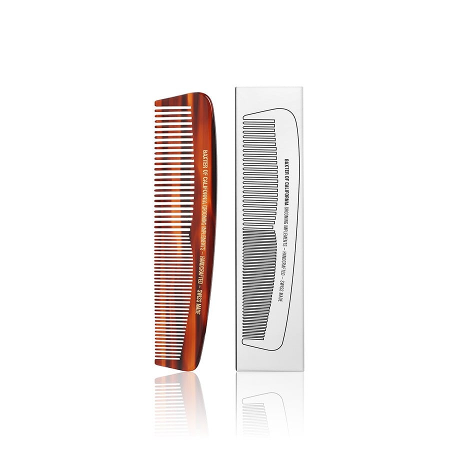 "This is a simple, on-the-go comb to keep in a gym bag. I'm planning on getting this for my colleague who works out in the morning and gets ready at the gym."
Baxter of California Comb ($20)